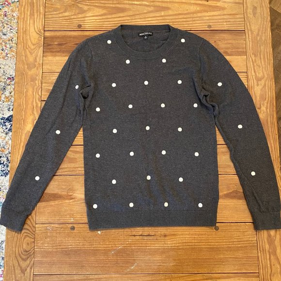 J. Crew Crewneck Polka Dot Sweater - Picture 1 of 4